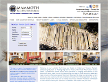 Tablet Screenshot of mammothvacations.com